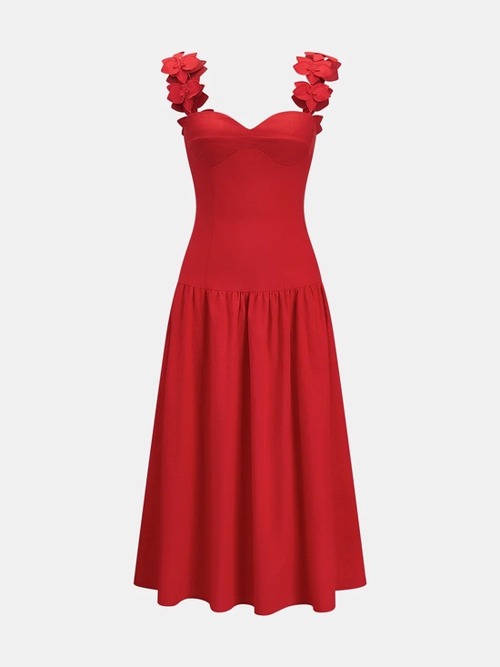 Dresses & Skirts - NWT 🌹 Commense Floral Strap Drop Waist Dress